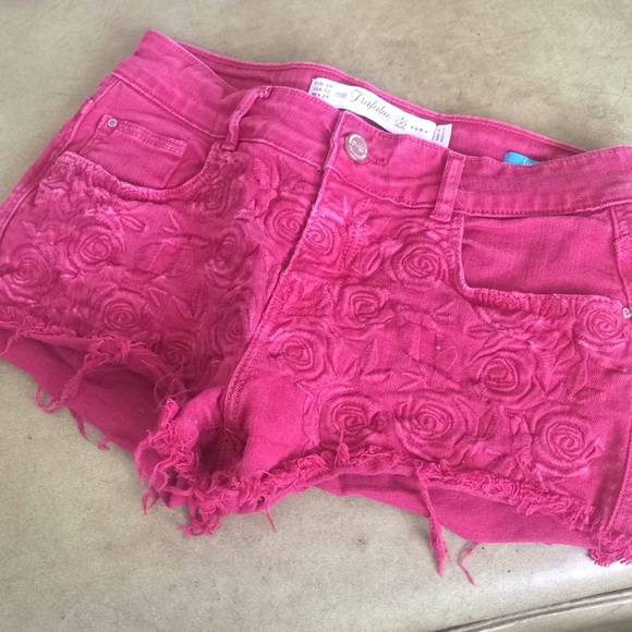 Zara Pants - Zara Pink Jean Shorts